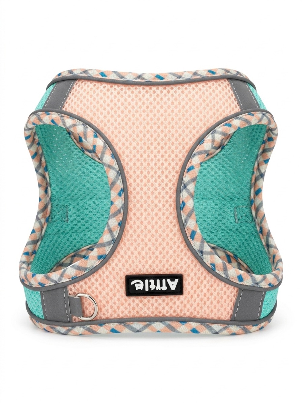 Aittle Breathable Mesh Pet Harness Peach and Teal Size Small New